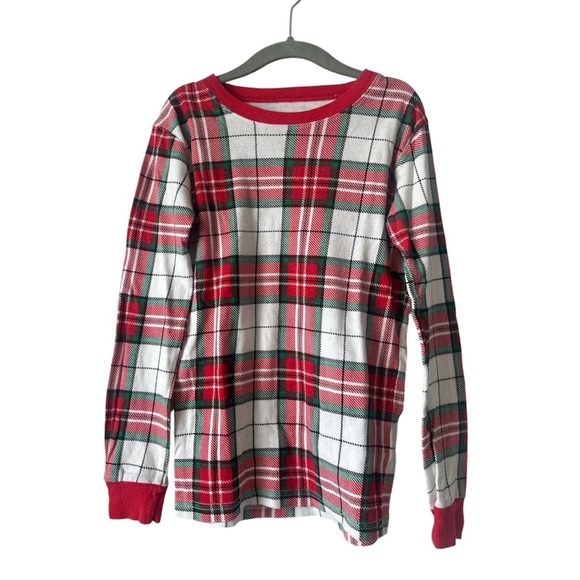 Carter's Christmas Holiday Plaid Pajama Top pj Size 10 - Picture 1 of 4